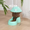 thumbnail image 4 of Visland Cat Water Feeder Auto Replenishment Large Capacity Mushroom Shape Pet Dog Cat Water Food Container Pet Supplies, 4 of 6