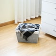 thumbnail image 6 of Mainstays Large Gray Twisted Paper Rope Decorative Storage Basket with Removable Liner, 16 in x 9.7 in x 13.4 in, 6 of 13