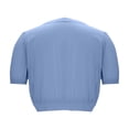 thumbnail image 6 of Neewe Women's Bolero Shrug Short Sleeve Cropped Cardigan Knit Sweaters Open Front Casual Elegant Jacket for Dresses, 6 of 7