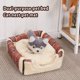 thumbnail image 5 of Greeniant Cojín plegable para cama de mascotas, alfombrilla cálida para perros y gatos, almohadilla para dormir, casa nido Perchas para gatos bandera de arroz L, 5 of 5