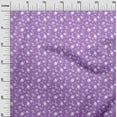 thumbnail image 3 of oneOone Cotton Jersey Purple Fabric Floral Craft Projects Decor Fabric Printed By The Yard 58 Inch Wide, 3 of 5
