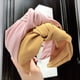 thumbnail image 5 of Diademas anchas anudadas Diadema lisa Nudo Turbante torcido Banda para el cabello de yoga Accesorios elásticos para el cabello, 5 of 7