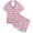 p-73Pink281, variant on CAIVO 2 Piece Pajama Sets Kids Girls Flower Printed Short Sleeve Lapel Button Down Shirts Tops With Shorts Sleepwear Nightwear