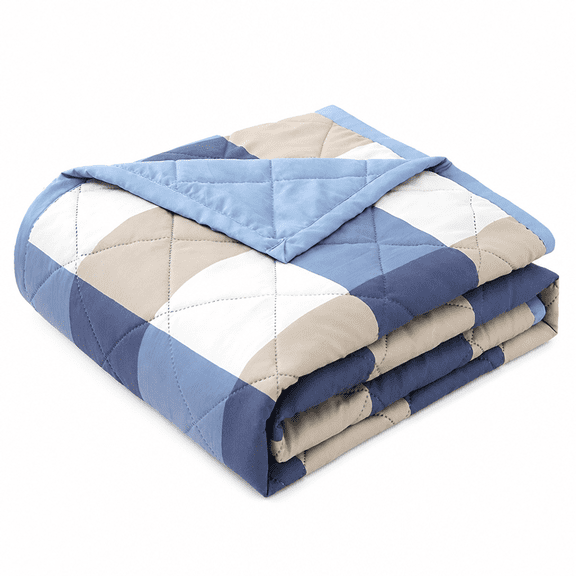 BARKVIA Reversible Patchwork Quilts Queen Size,78.74X59.05In Lightweight Plaid Bedspreads Coverlets Quilt Bedding Blanket for All Seasons Queen Size Blanket