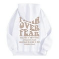 thumbnail image 3 of Christian Hoodies for Women 2025 Faith Over Fear Y2K Graphic Hoodie with Pockets Hooded Sweatshirt Women Pullover, 3 of 8