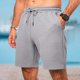 thumbnail image 1 of WILLBEST Pantalones Cortos para Hombre, Pantalones de Playa de Verano para Hombre, Pantalones Cortos Casuales Holgados con Cordón y Bolsillo A Rayas para Hombre, 1 of 3