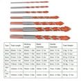 thumbnail image 4 of Center Drill, Drill Bit, Multifunctional 7pcs Wood For Glass, 4 of 8