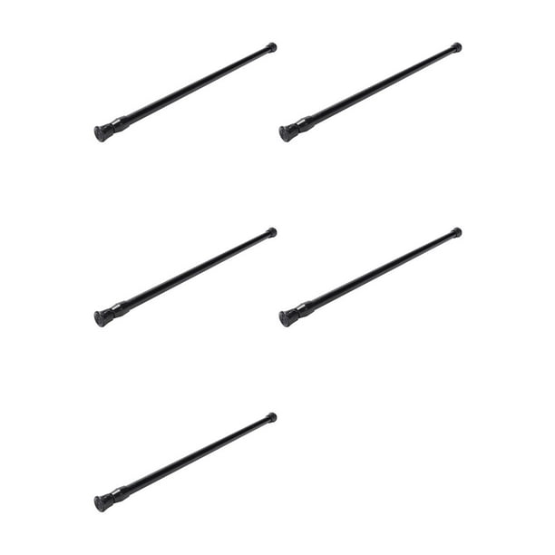 5X Varilla de Tensión Telescópica para Ventana de Baño Telescópica con Barra de Cortina Cargada con Resorte, 40-70 cm