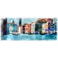 thumbnail image 3 of Bolokofsky, Ronald 18x10 Black Modern Framed Museum Art Print Titled - Riding the Canal, 3 of 5