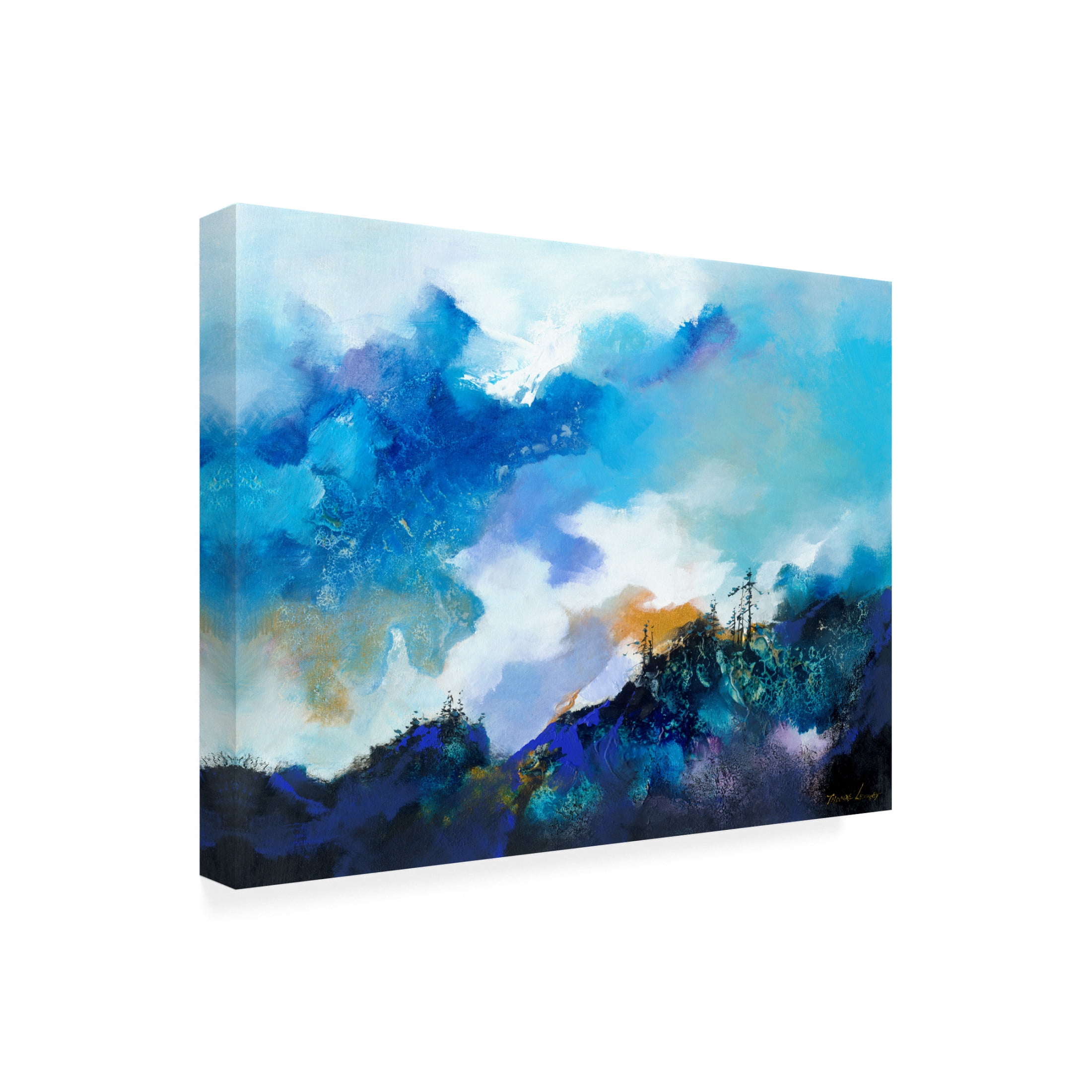 Canvas Wall Art - Thomas Leung 'Above the Clouds 2' Wall Art for Living Room, Bedroom, or Office Décor by Trademark Fine Art - 32 x 24 Inches