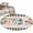 Off White, variant on Pink Spring Floral Round Area Rug 4Ft Washable Circle Rugs for Bedroom Dining Room, Black White Plaid Pastoral Flowers Rustic Non-Slip Carpet Floor Mats Indoor Outdoor Carpet Runner Home Decor