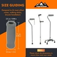 thumbnail image 3 of SupreGear 2-Pack Cane Handle Grips for Offset & Walking Canes, Fit for 1 inch Handle, 3 of 9