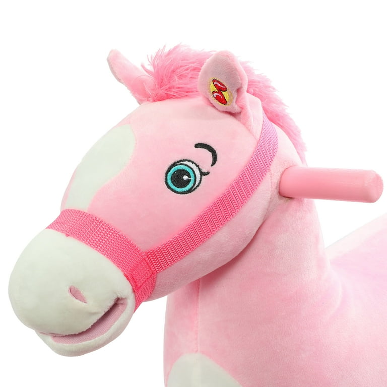 Pink rocking deals horse walmart