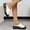 White, variant on Hoshose Sandals for Women Platform Peep-Toe Sandals -Synthetic Leather, Non-Slip Wedge Heel & Arch Support, Wide Sizes