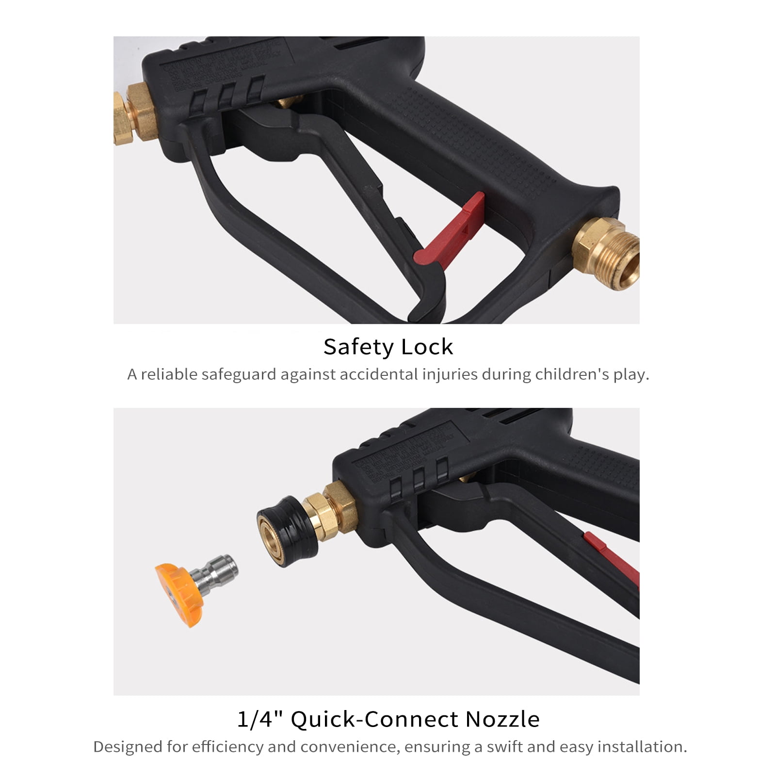 Car washing machine,Psi Pressure 5 Color Pressure Pressure Psi Max Pressure 4000 Psi Quick Car 1/4 Quick Car Pressure Color Quick Spray 1/4 Nozzles Spray Psi Max With 5 Kit 4000