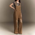 thumbnail image 5 of Hvyesh Women's Ripped Denim Bib Overalls Adjustable Straps Pockets Jean Rompers Casual Distressed Jeans Fit Jumpsuits, 5 of 8