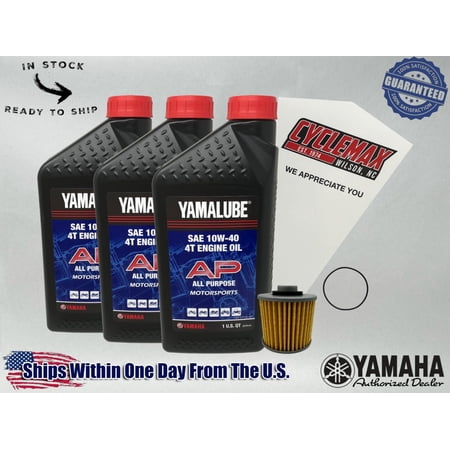 Cyclemax Std Yamalube Oil Change Kit fits 1998-2001 Yamaha GRIZZLY Yamaha 600