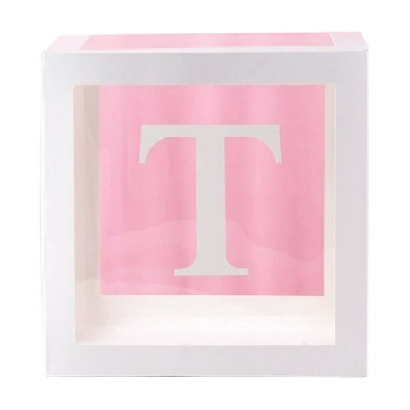 Home Textile Storage,Balloon Box Exquisite Decor A Z Letter Cardboard Cube Box For Propose Marriage