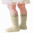 thumbnail image 5 of Baby Toddler Socks Cotton Crew Socks For Boys Girls Color-blocked Socks Infants First Walking Socks 0-12 Months 1T 2T 3T 4T 5T Kids, 5 of 7
