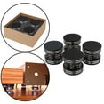 thumbnail image 4 of kusrkot 4x Aluminium Ressort Pointes Pieds Tapis Tapis Isolation Stand Professionnel Noir, 4 of 9