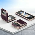 thumbnail image 2 of Compatible with Samsung Galaxy Z Flip 3 5G Phone Case Cell Accessories Heavy Duty Slim Rubber Protective Armor Hard PC Anti-Slip Hybrid Cover Rugged For Samsung Galaxy Z Flip 3, Winered, 2 of 7