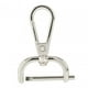 thumbnail image 4 of Cierres giratorios de langosta, cierres para bolsos, accesorios de cuero PU, cierres para llaveros, ganchos giratorios, clips de gatillo para correas , Plata de 19 mm 19mm Plata, 4 of 8