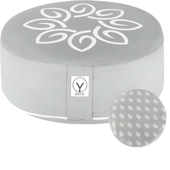 Y O GAYO 16" Round Premium Buckwheat Meditation Cushion,Decorative Floor Pillow