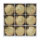 thumbnail image 2 of Adornos navideños, regalos navideños, bolas navideñas flocadas de 8 cm, bolas colgantes de plástico con purpurina, juego de nueve bolas decorativas para árbol de Navidad., 2 of 6