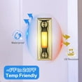 thumbnail image 7 of Lsupdaol Metal Doorbell Push Button, Heavy Duty Metal Door Bell Wired Button LED Lighted Wall Mounted Doorbell Push Buttons for Home, Universal Garage Door Opener Switch(Gold), 7 of 7