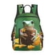 thumbnail image 1 of Disketp Tree Frog Sitting On Sunflowes Mochila Ligera e Impermeable, Mochila de Día Resistente para Viajes, Senderismo y Uso Diario para Hombre y Mujer, 1 of 7