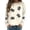 Beige, variant on Sweaters for Women Sweatshirt Hoodless Casual Halloween Skeleton Print Crewneck Long Sleeve Sweatshirt Top