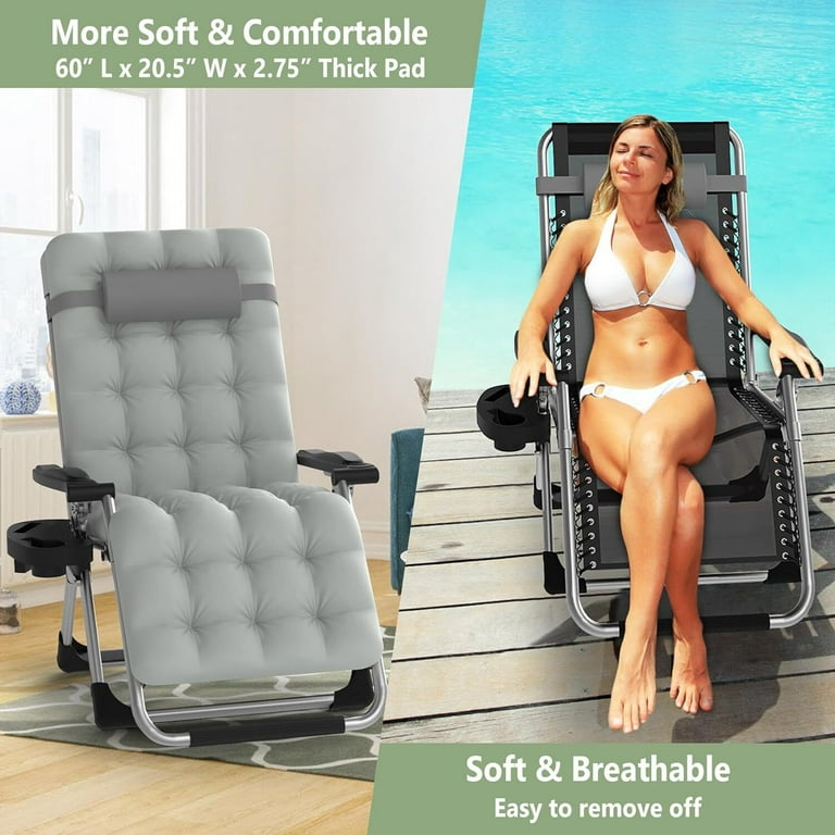 Anyrose Zero Gravity Chair Indoor Adjustable Folding