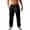 Black, variant on Solid Color Casual Trousers Comfortable Relaxed Fit Elastic Waist Lightweight Breathable for Daily Wear 42x29 Mens Pants Outdoor Body Central Pants Crease Pants Band Chinos Men Slack Pants
