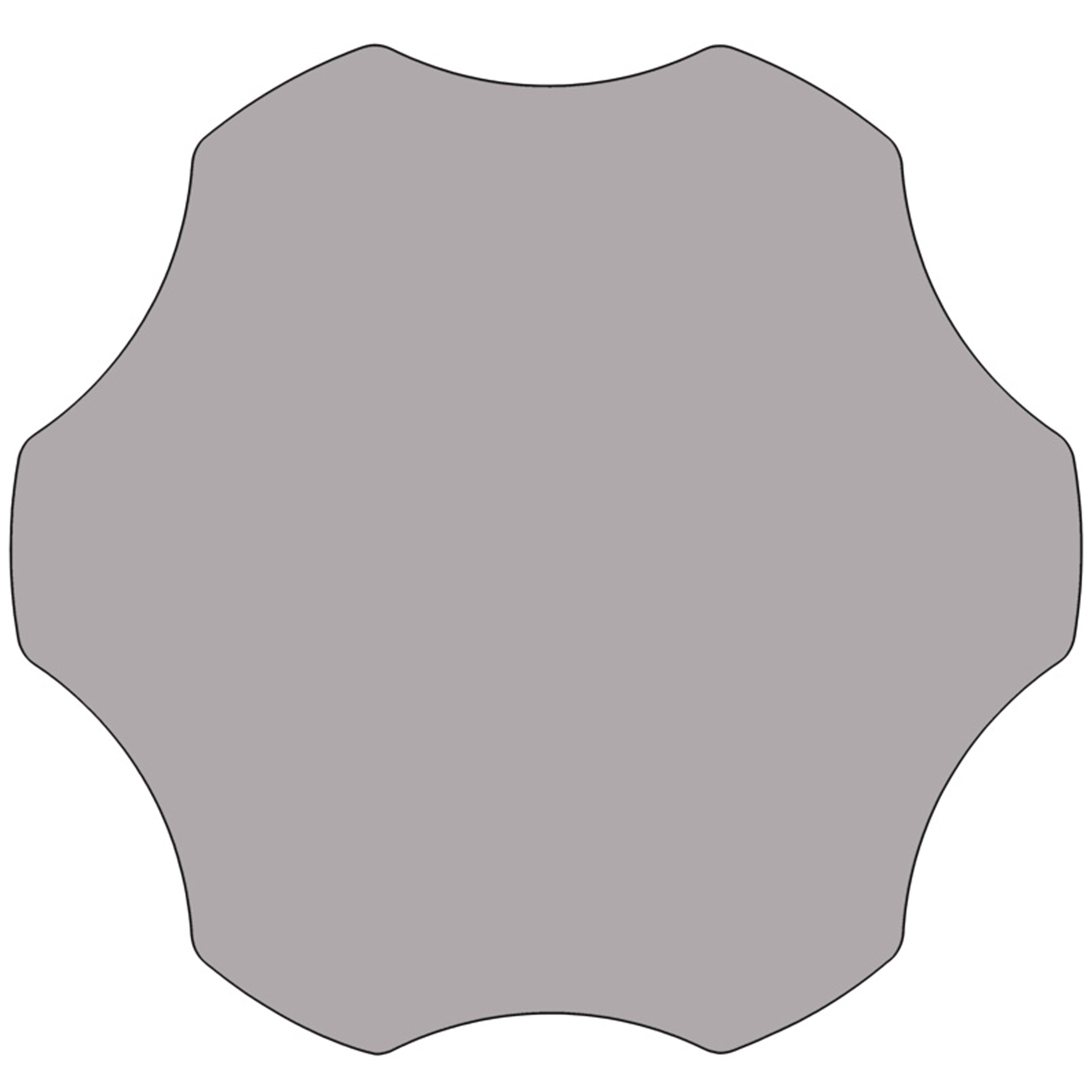 Flash Furniture Wren 60'' Flower Grey Thermal Laminate Activity Table - Height Adjustable Short Legs