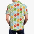 thumbnail image 3 of Balery Colorful Ping Pong Rackets1 Printed Men’s Short Sleeve Polo Shirt, Midweight Men's Shirt,Golf Polo shirts -3X-Large, 3 of 8