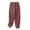 Pink, variant on USNSM Women's Cotton Trousers Linen Casual Baggy Wide Leg Pants Elastic Waist Relaxed Fit Lantern Trouser with Pockets Black M