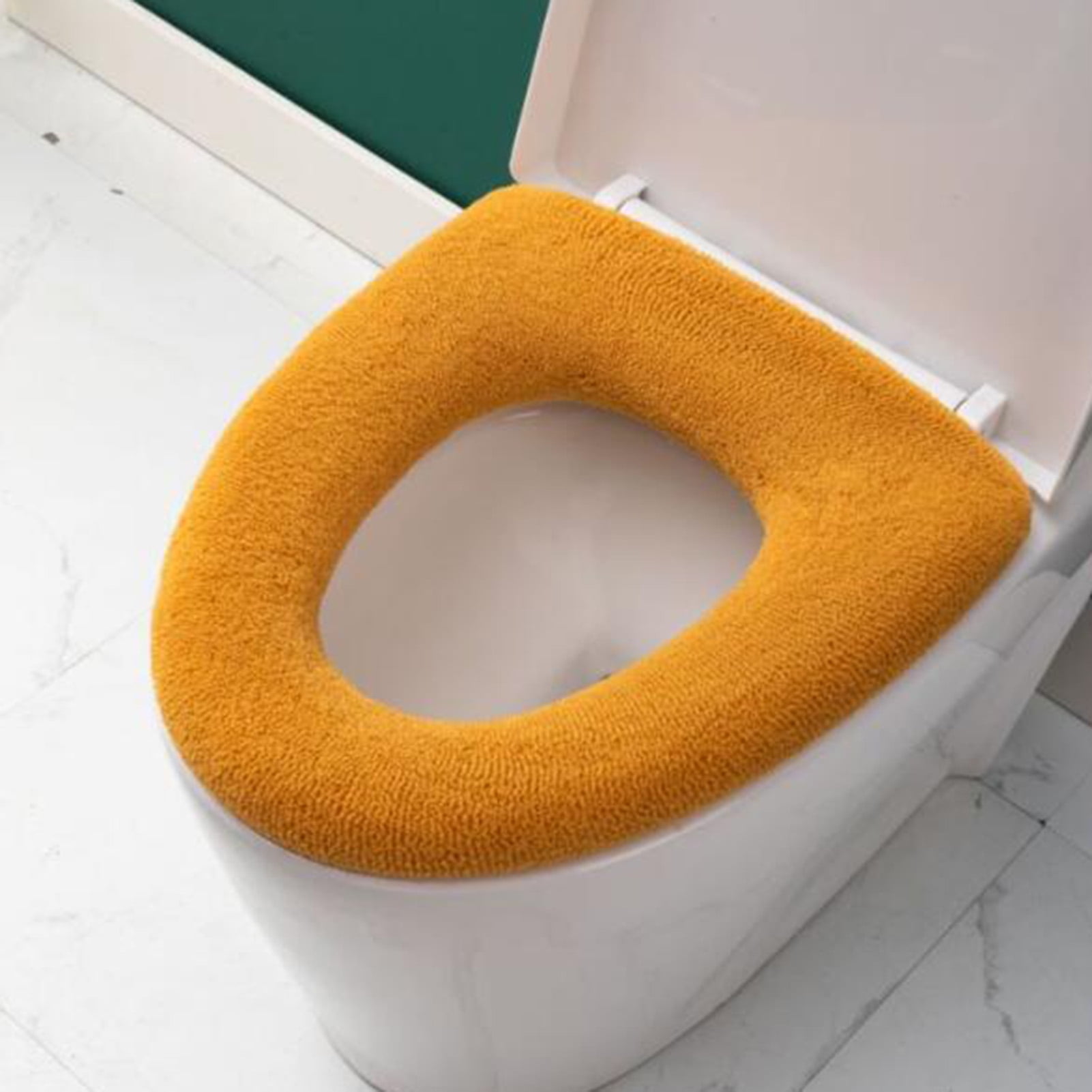  NUPYQL Toilet Seat Cushion, Soft and Warm Toilet Mat and Toilet  Seat Cover Pads, Maximum Pressure Relief, Washable, for Standard U & O  Shape Toilet Seats - Green, Type O 