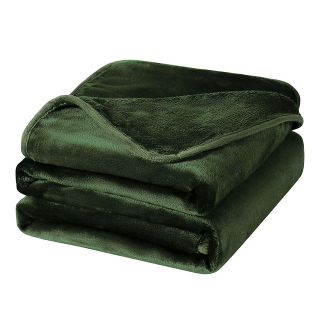Unique Bargains Couverture en Molleton Flanelle Douce Chaude de Luxe à Ourlets