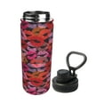 thumbnail image 2 of Fotbe Red Lips Kissing Pattern 18 Oz Sports Insulated Kettle Vacuum Cup Stainless Steel Travel Mug Cup Thermal Flask,Insulated Kettle for Cycling Gym Basketball Outdoor, 2 of 7