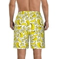 thumbnail image 3 of KLL Banana Men's Casual Summer Beach Shorts Hawaiian Shorts with Pockets-X-Large, 3 of 5