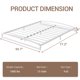 thumbnail image 4 of 15 cm Full Estructura de Cama Plataforma Metálica de Alta Resistencia, Base para Colchón Convexa Antideslizante, Sin Ruido, Sin Necesidad de Box Spring, 4 of 8