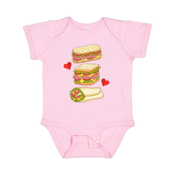 Inktastic Sandwich Lover Deli Food Boys or Girls Baby Bodysuit