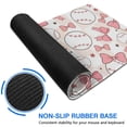 thumbnail image 6 of Long Mouse Pads for Desk,Pink Baseballs with Bows Pattern Desk Mats on Top Of Desks, Desk Mouse Pad Extra Large with 3mm Non-Slip Base and Stitched Edge for Gaming,Office,Work,Home 31.5"x11.8", 6 of 6