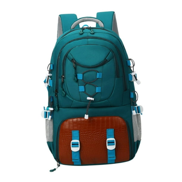 Mochila de senderismo, mochila de viaje con compartimento para zapatos, cómoda bolsa de viaje Verde oscuro