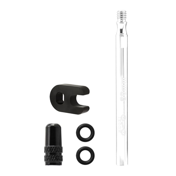 Kit extensor de válvula Presta de 60 mm/80 mm con núcleo de válvula 1pc Silver 80mm
