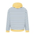 thumbnail image 4 of YLSDY Men's Casual Hoodies Oversized Striped Long Sleeve Comfy Basic Pullover Sweatshirts Loose Sweatshirt Fall Outfits Light Blue M, 4 of 4