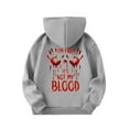 thumbnail image 3 of LUOGENLI Girls Hoodies Size 14-16 Full Zipper Girls Casual Long Sleeve Hoodies Cute Oversized Pocket Sweatshirt Tops Girls Hoodies Size 10-12 Red Grey 6-7 Years, 3 of 9