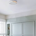 thumbnail image 5 of Modern White Flush Mount LED Ceiling Light Fixture, 5 of 7