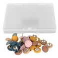 thumbnail image 2 of Round Head Push Pins, Multifunction Steel Wire Tip 30Pcs Decorative Wall Push Pins with Storage Box for DIY Photo Wall, 2 of 7
