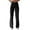 Black, variant on Women Solid Color Jeans Sagging Loose Slim Waist Straight Pants Women'S Casual Jeans (Khaki,L)